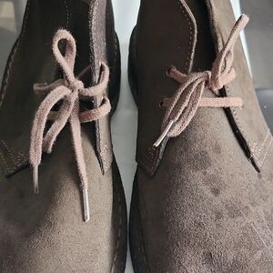 Men's Brown Suede Lace-Up Shoes